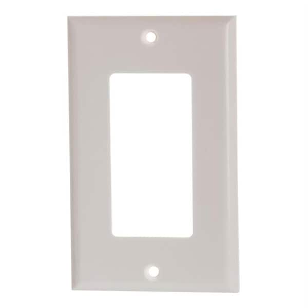Cmple White Decora Wall Plate - 1-Gang 796-N - main